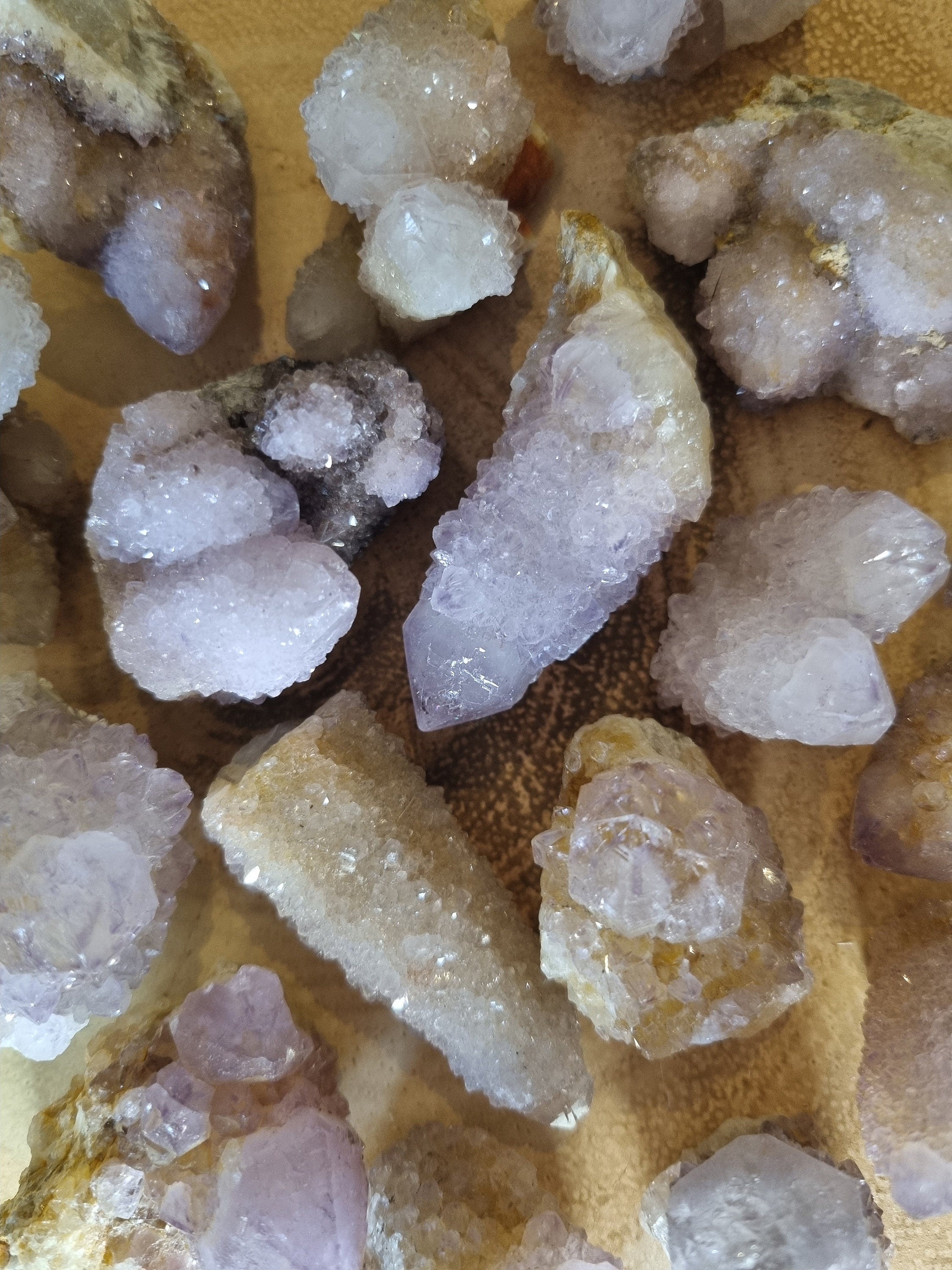 Spirit/ Fairy quartz crystal clusters from South Africa