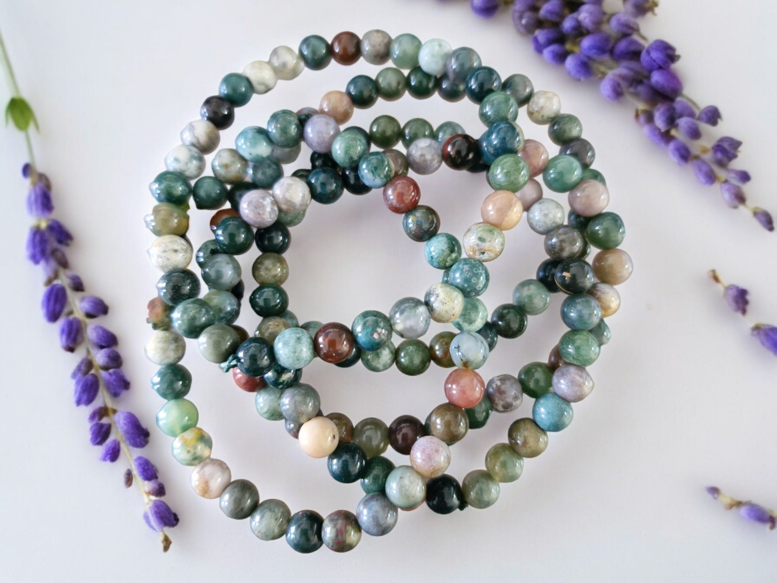 Ocean Jasper | Sea Jasper Bracelets Bead Size 6mm each.