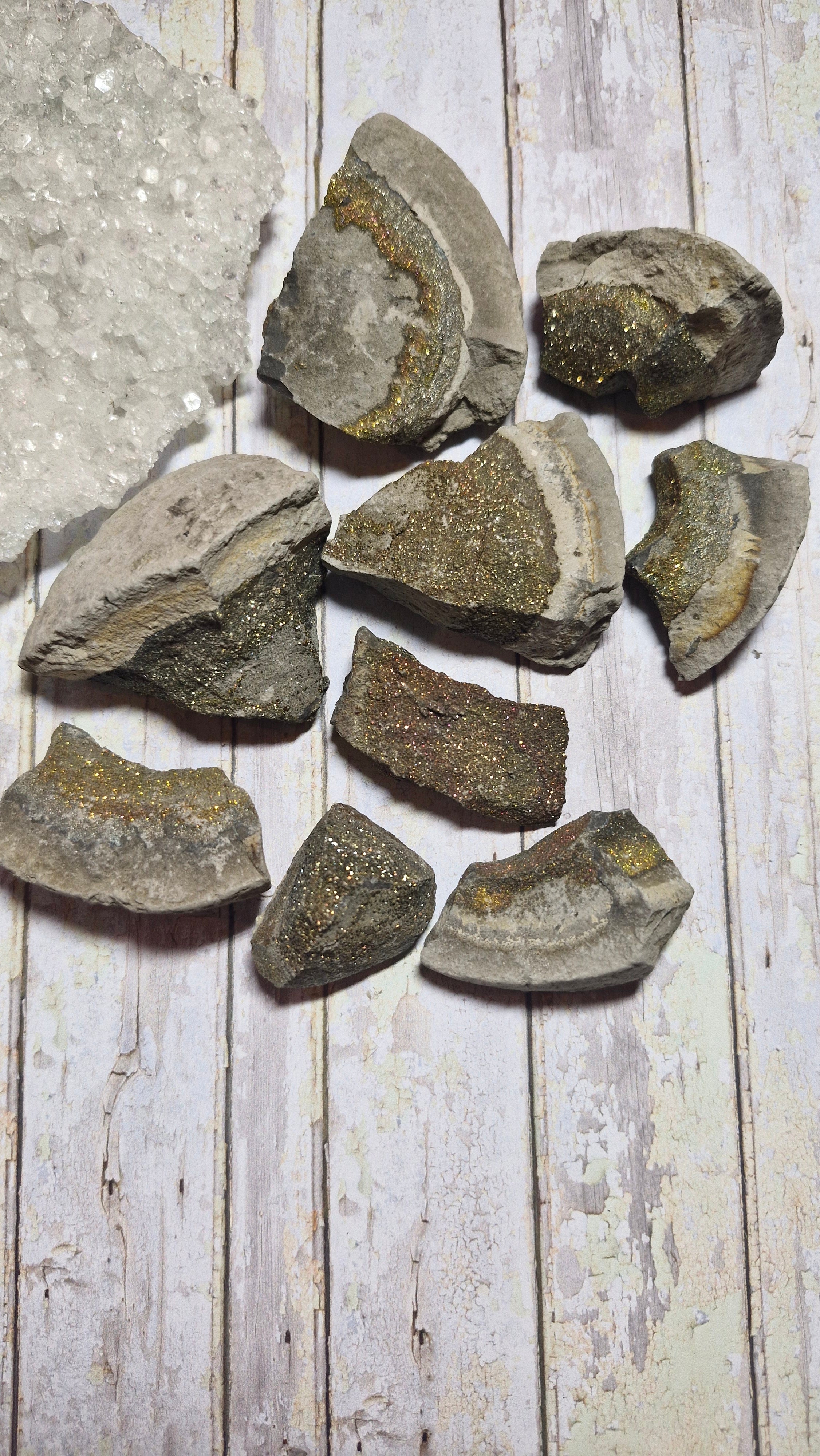 Rare Rainbow Pyrite