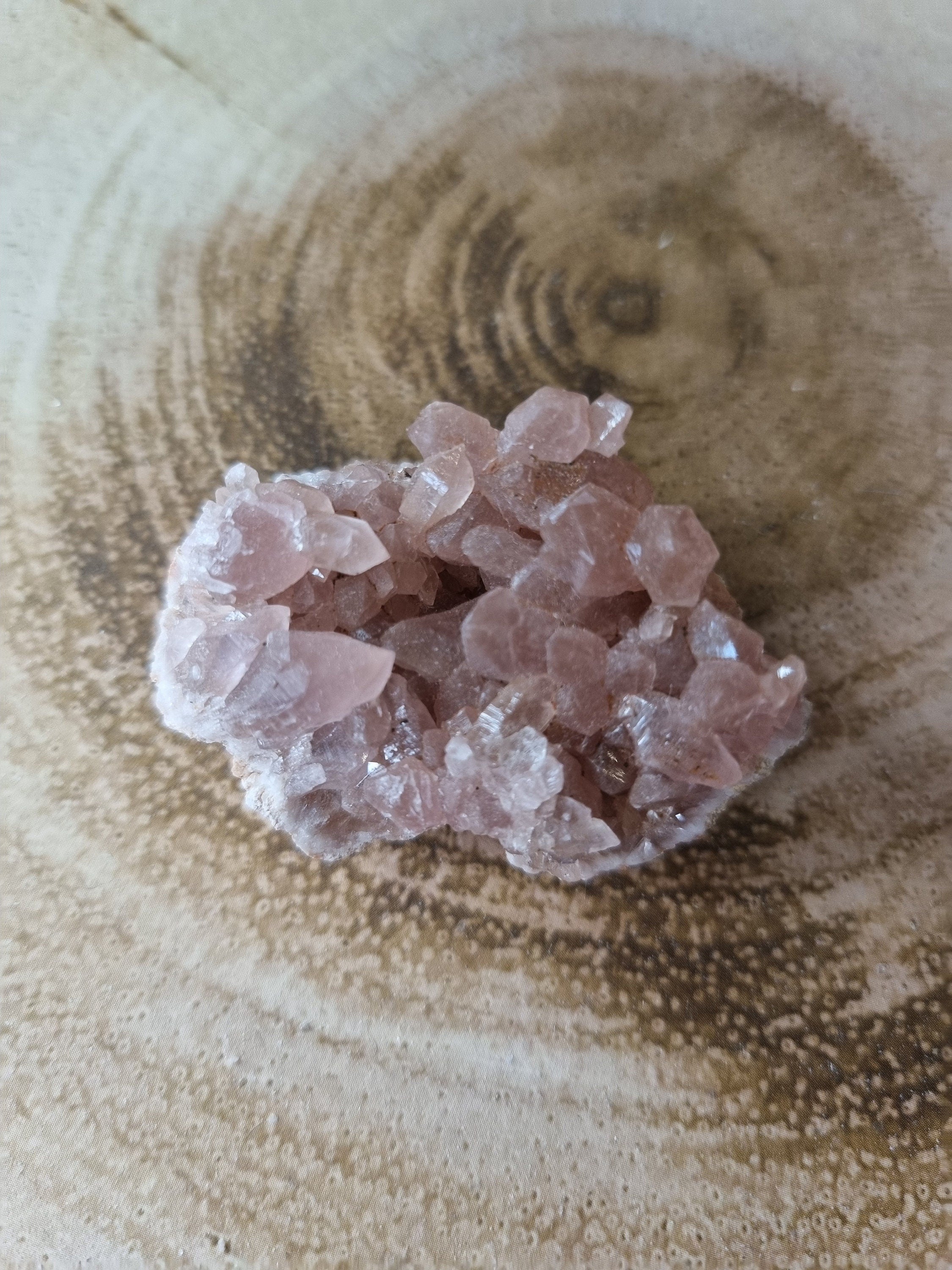 Small Natural Pink Amethyst Raw Geodes from Brazil.