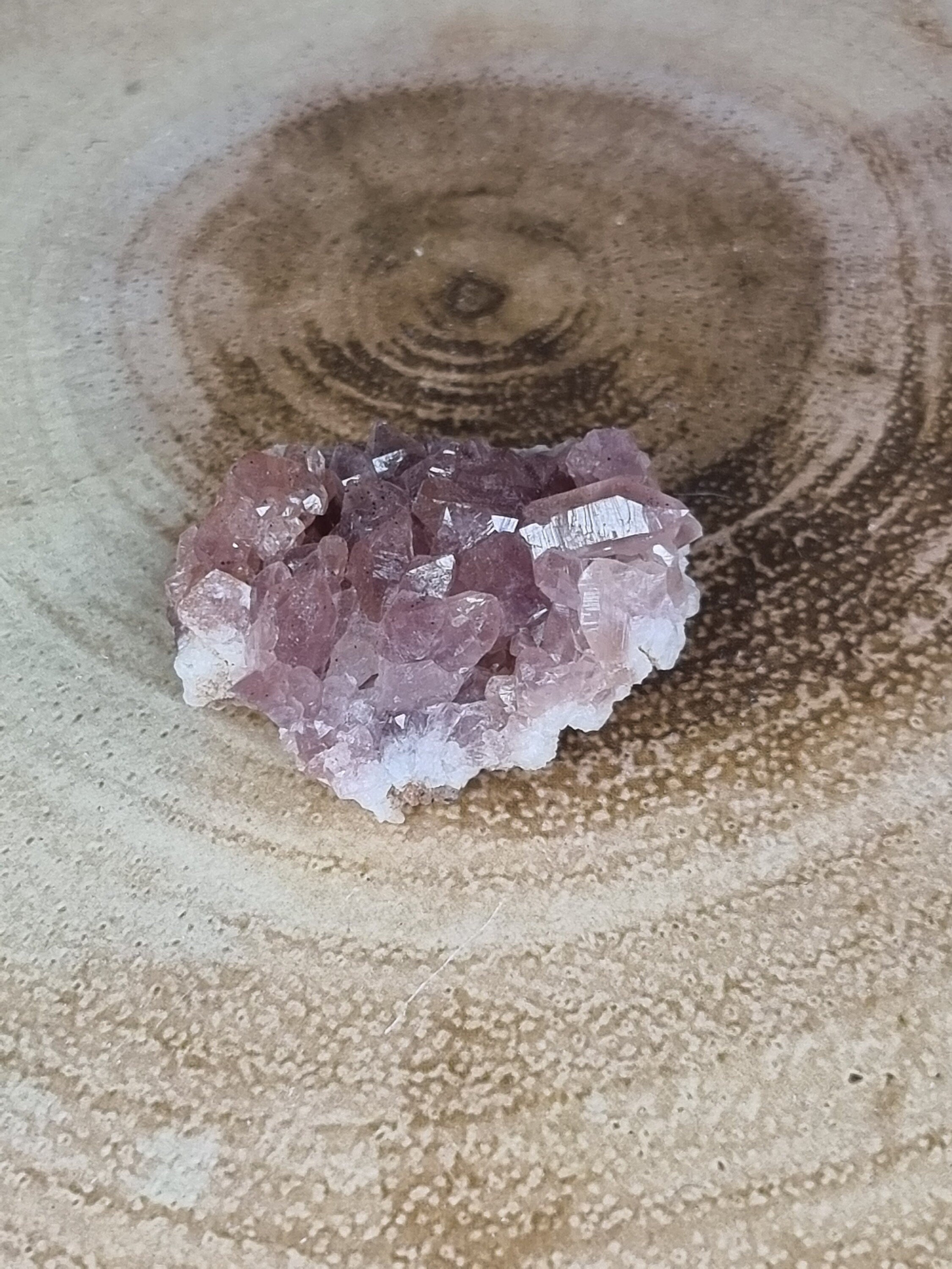 Small Natural Pink Amethyst Raw Geodes from Brazil.
