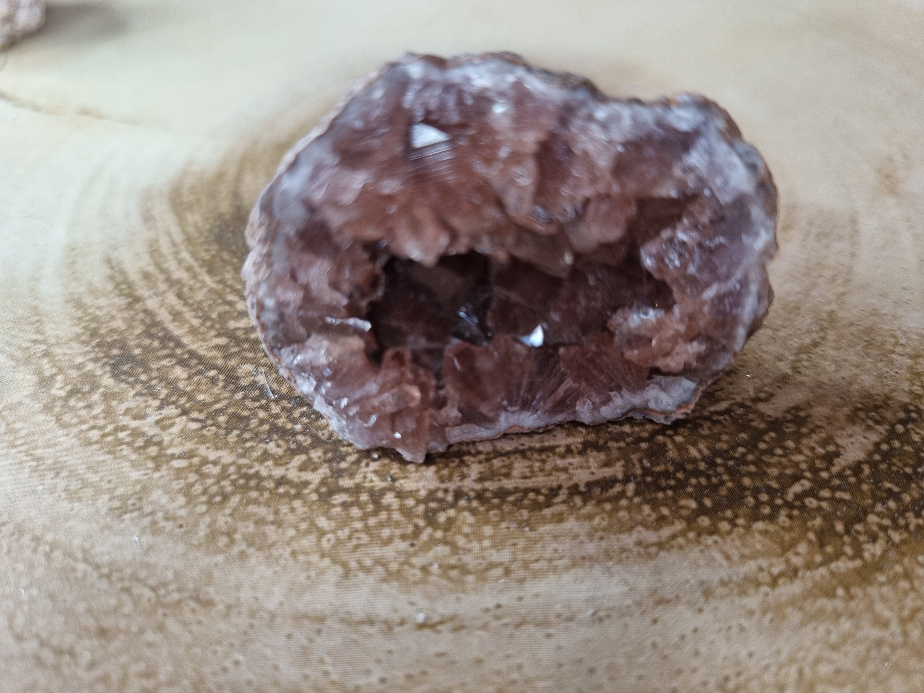 Small Natural Pink Amethyst Raw Geodes from Brazil.