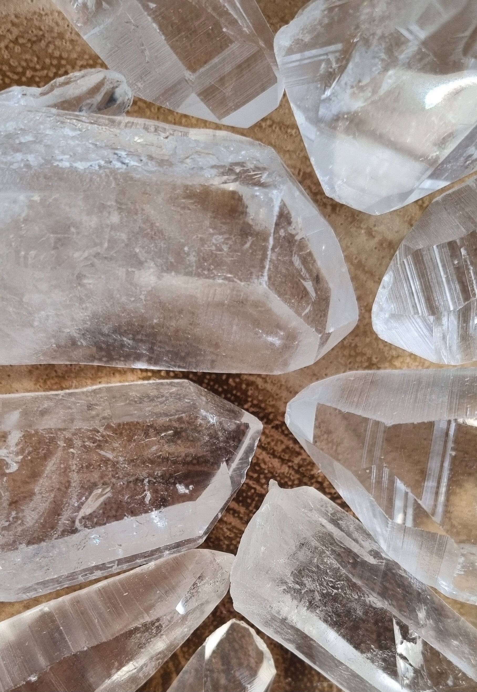 Natural Lemurian Quartz with record keepers