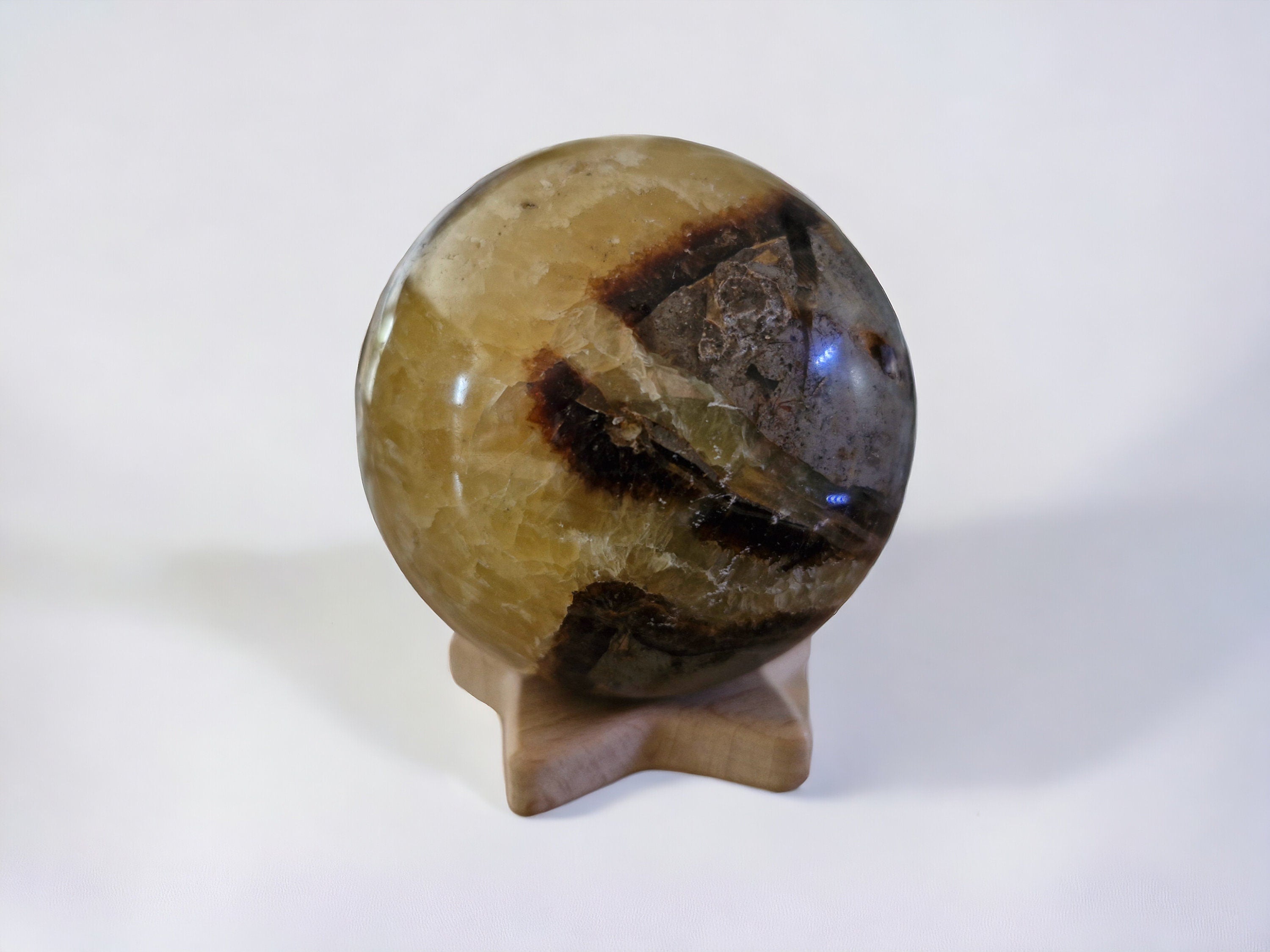 Septarian Sphere: Dragon Egg Stone (68.1mm)