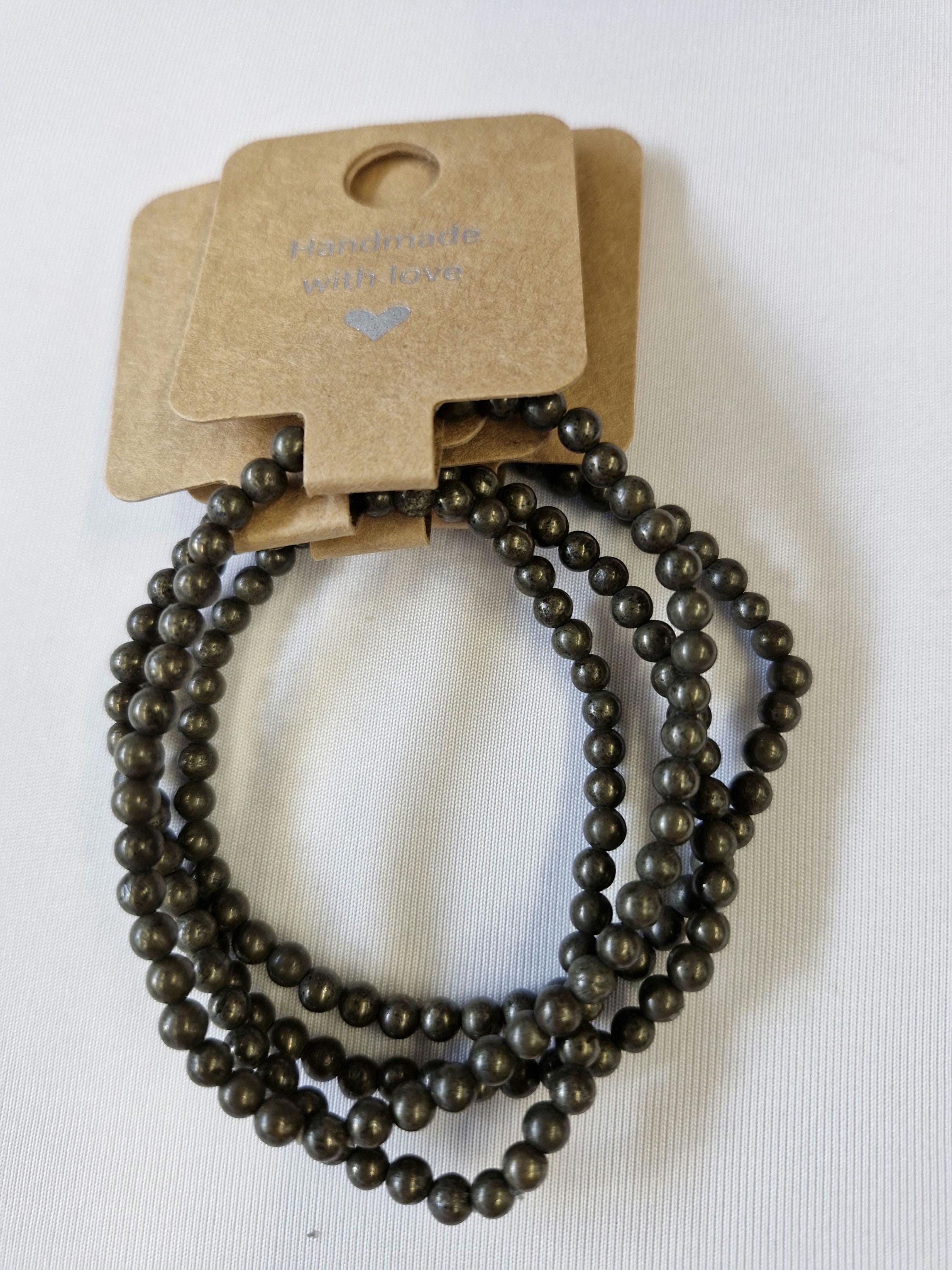 Pyrite gemstone adjustable bracelets