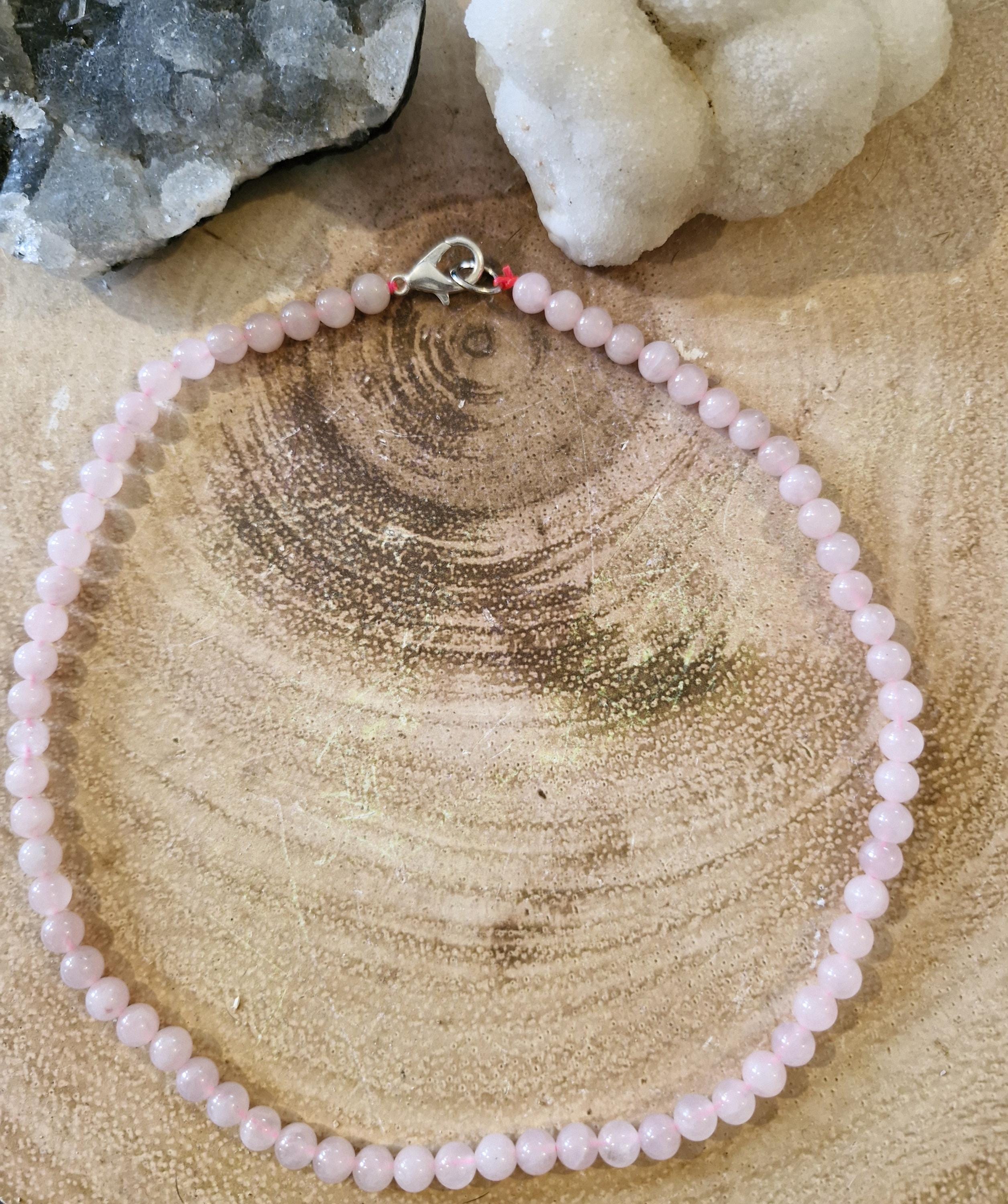 A variety of hand made gemstone/crystal beaded choker necklaces with sliver clasps.