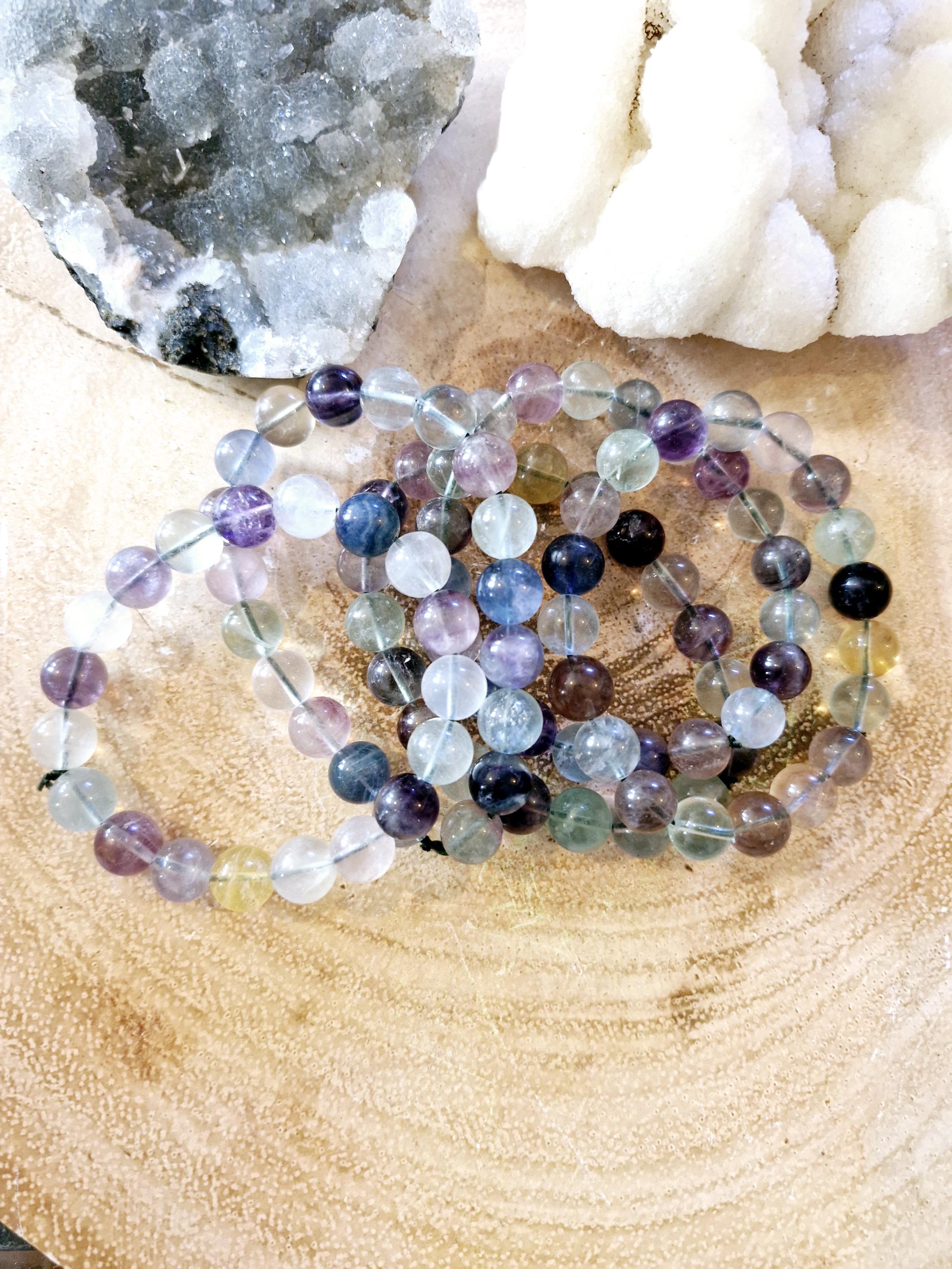 Rainbow Candy Flourite Bracelets 12mm
