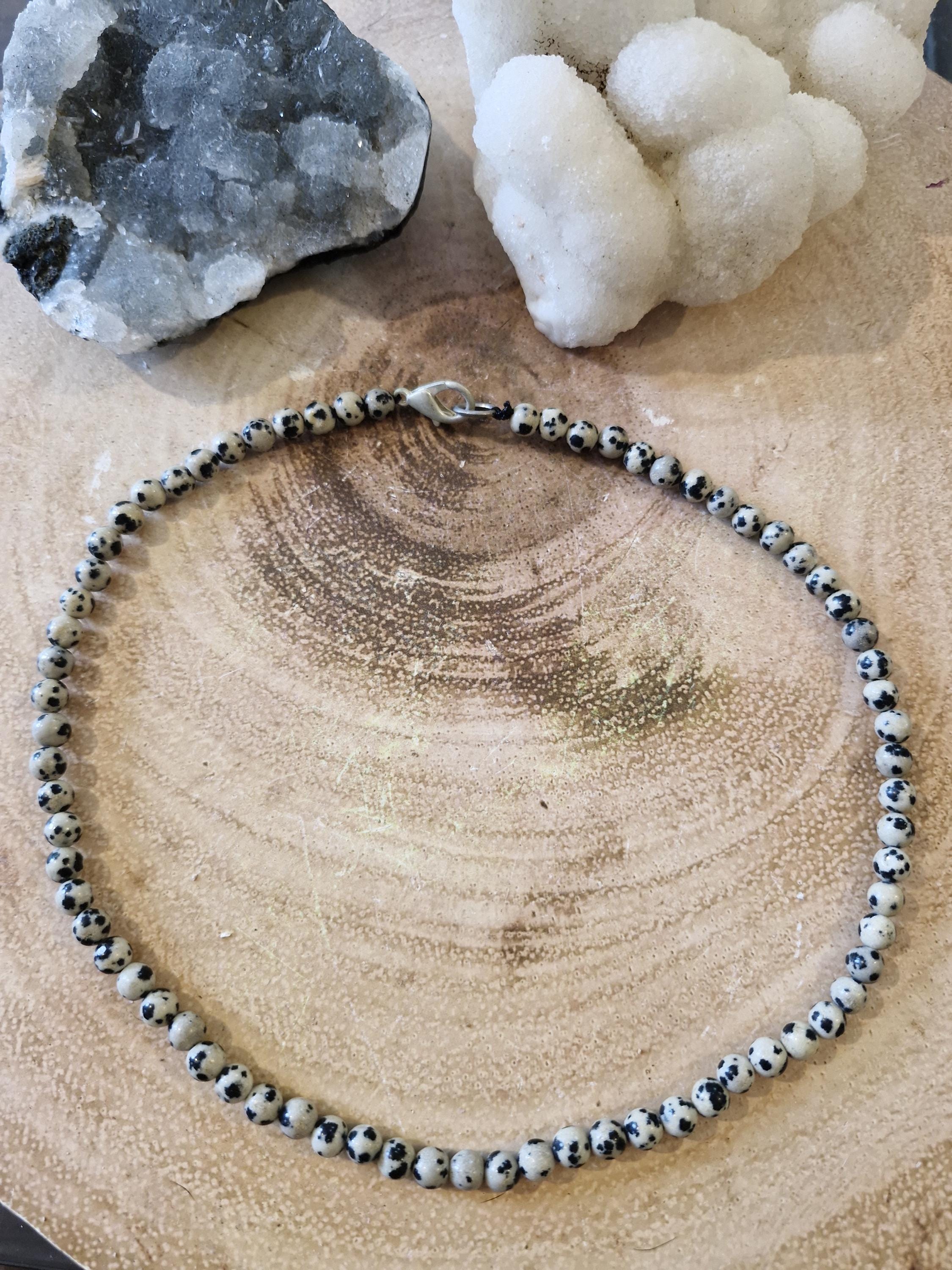 A variety of hand made gemstone/crystal beaded choker necklaces with sliver clasps.
