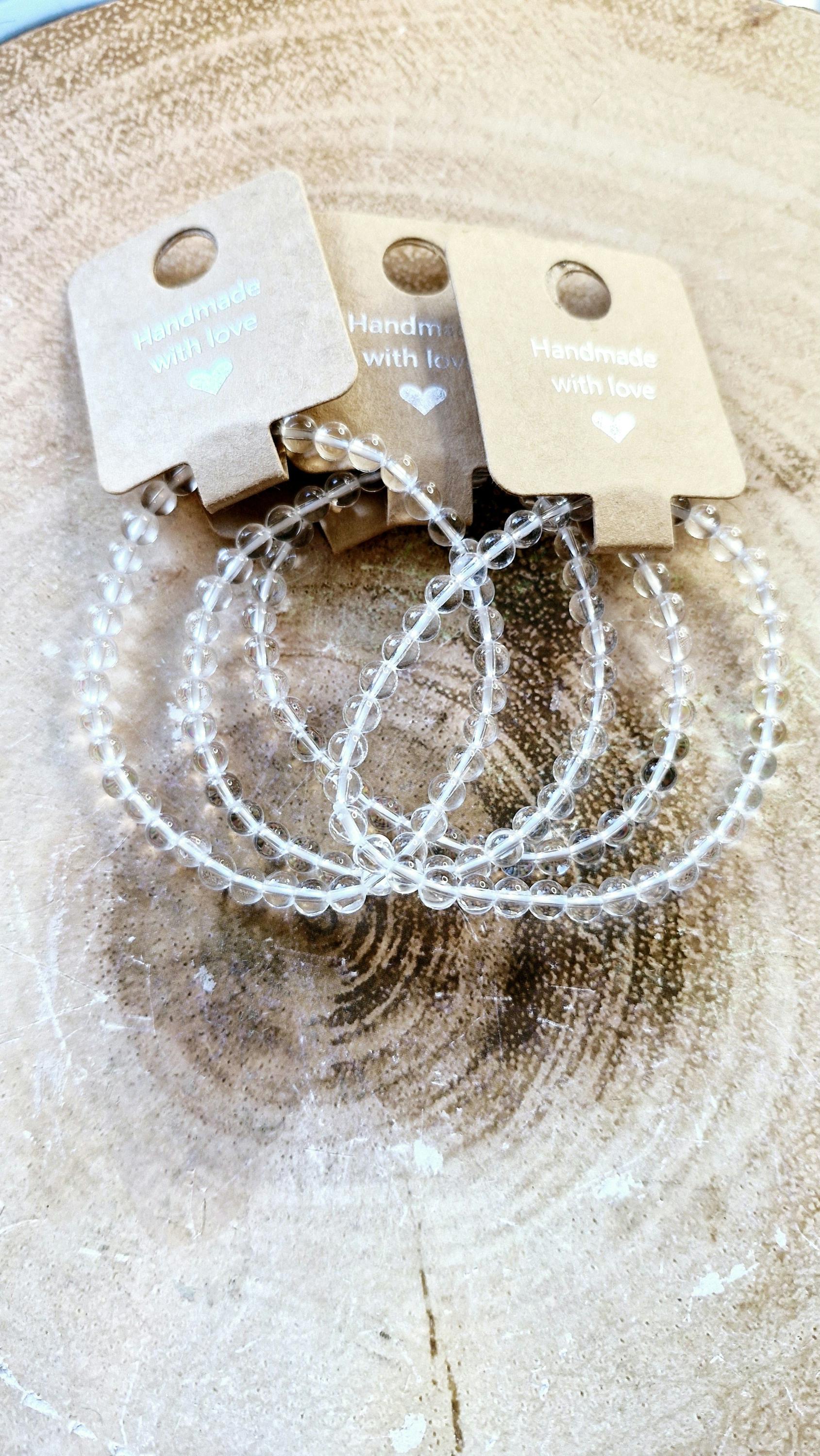 High Grade Hymalyalian Clear Quartz Crystal adjustable bracelets in a beaded or chipped style