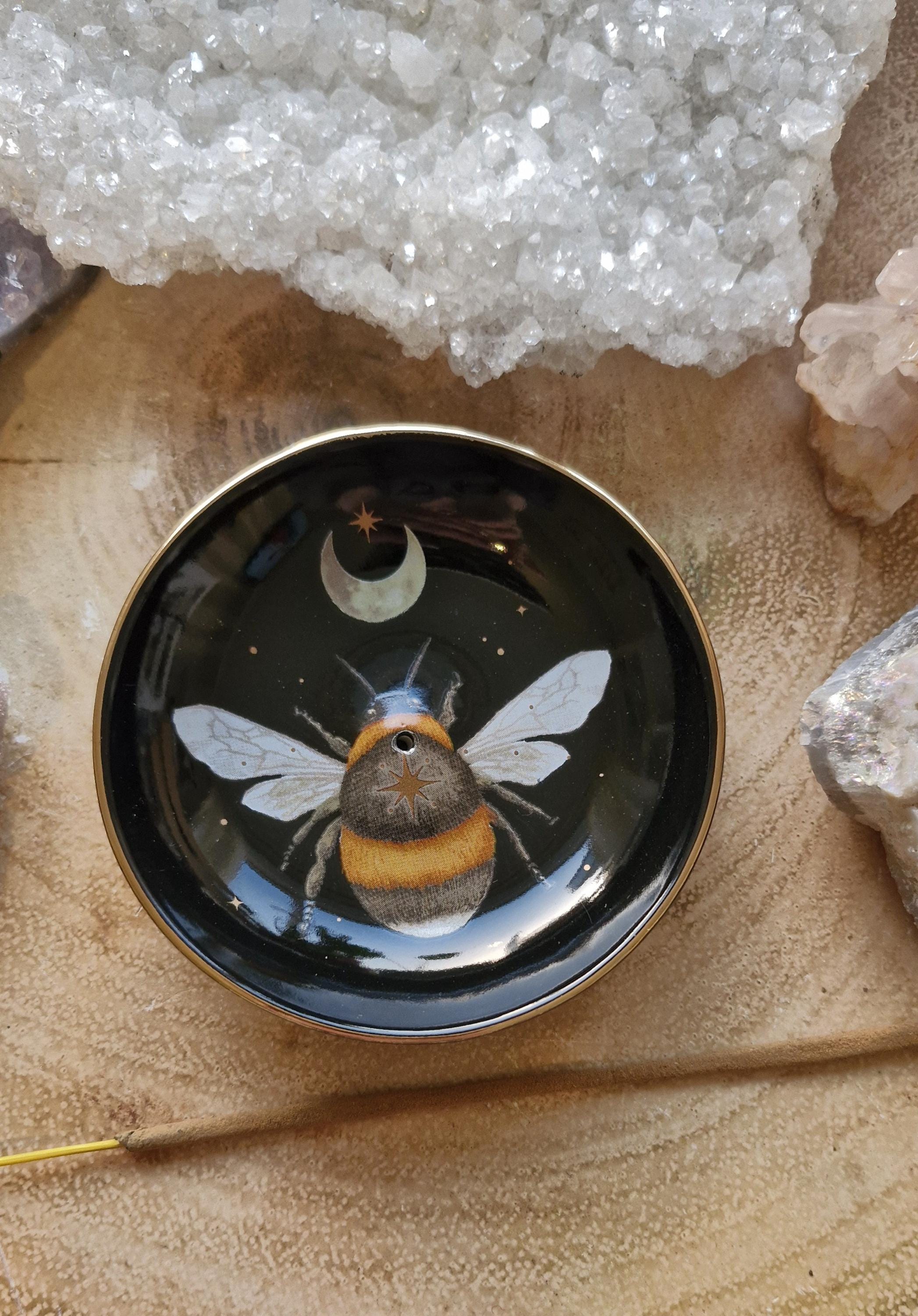 Small Bee and Crystal design Insense Dishes.