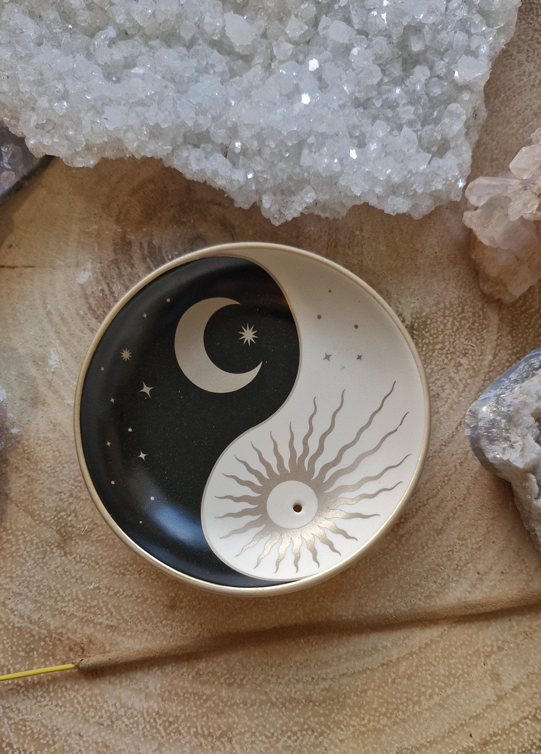 Small Bee and Crystal design Insense Dishes.