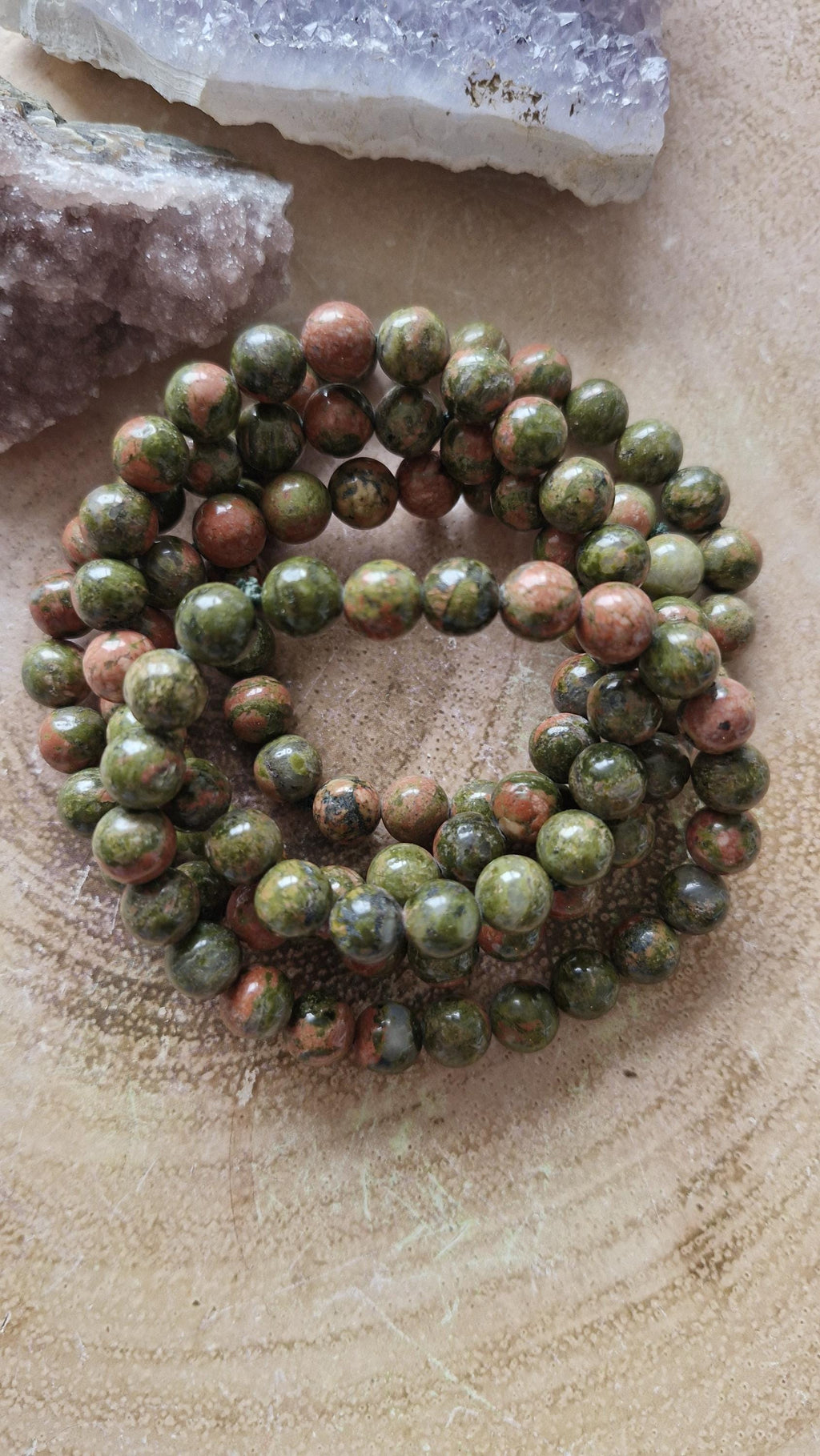 Unikite Bracelets 8mm with adjustable bands.