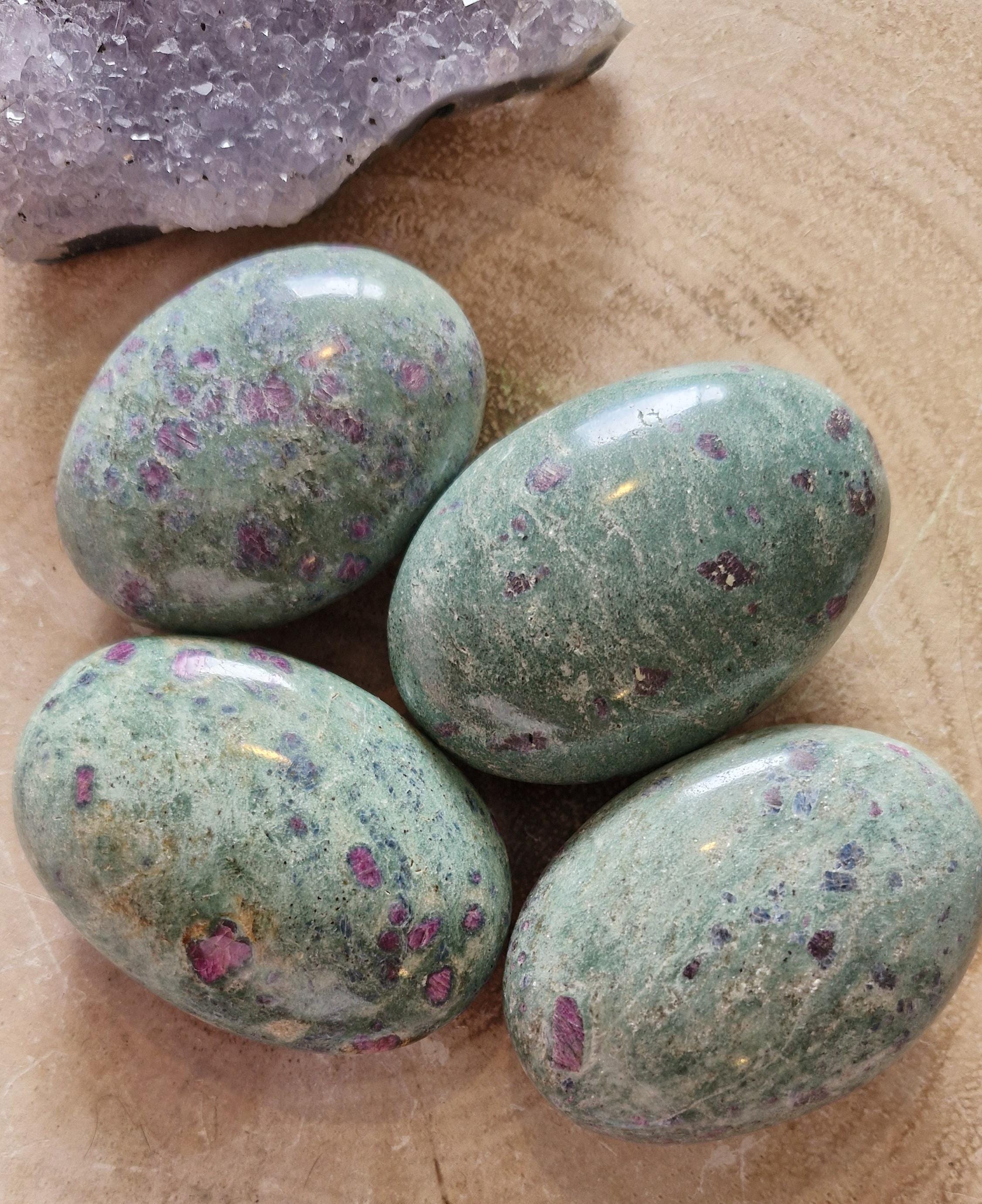 Ruby with Zoisite Palm Stones