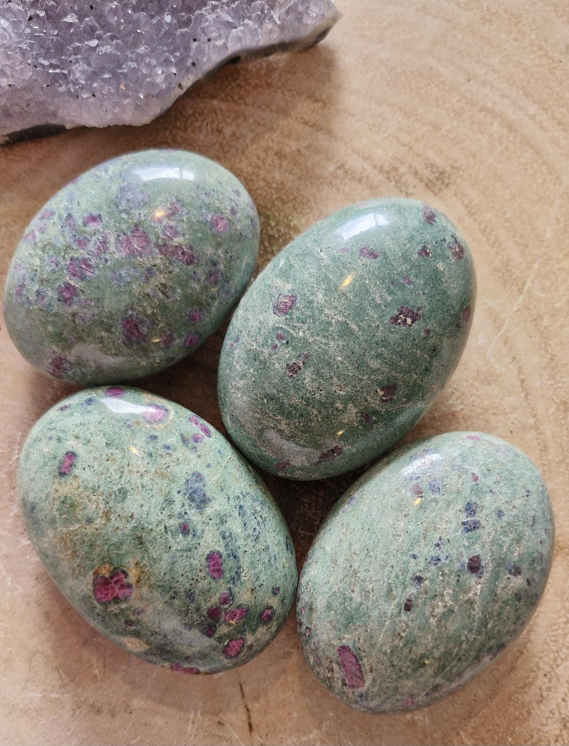 Ruby with Zoisite Palm Stones