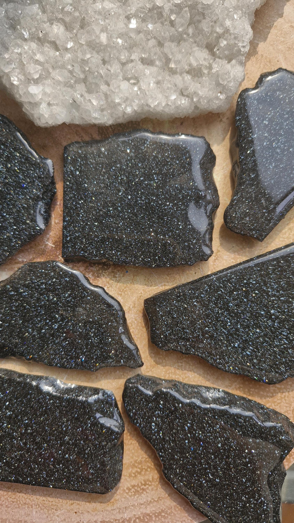 Specular Hematite also known as Specularite slabs.