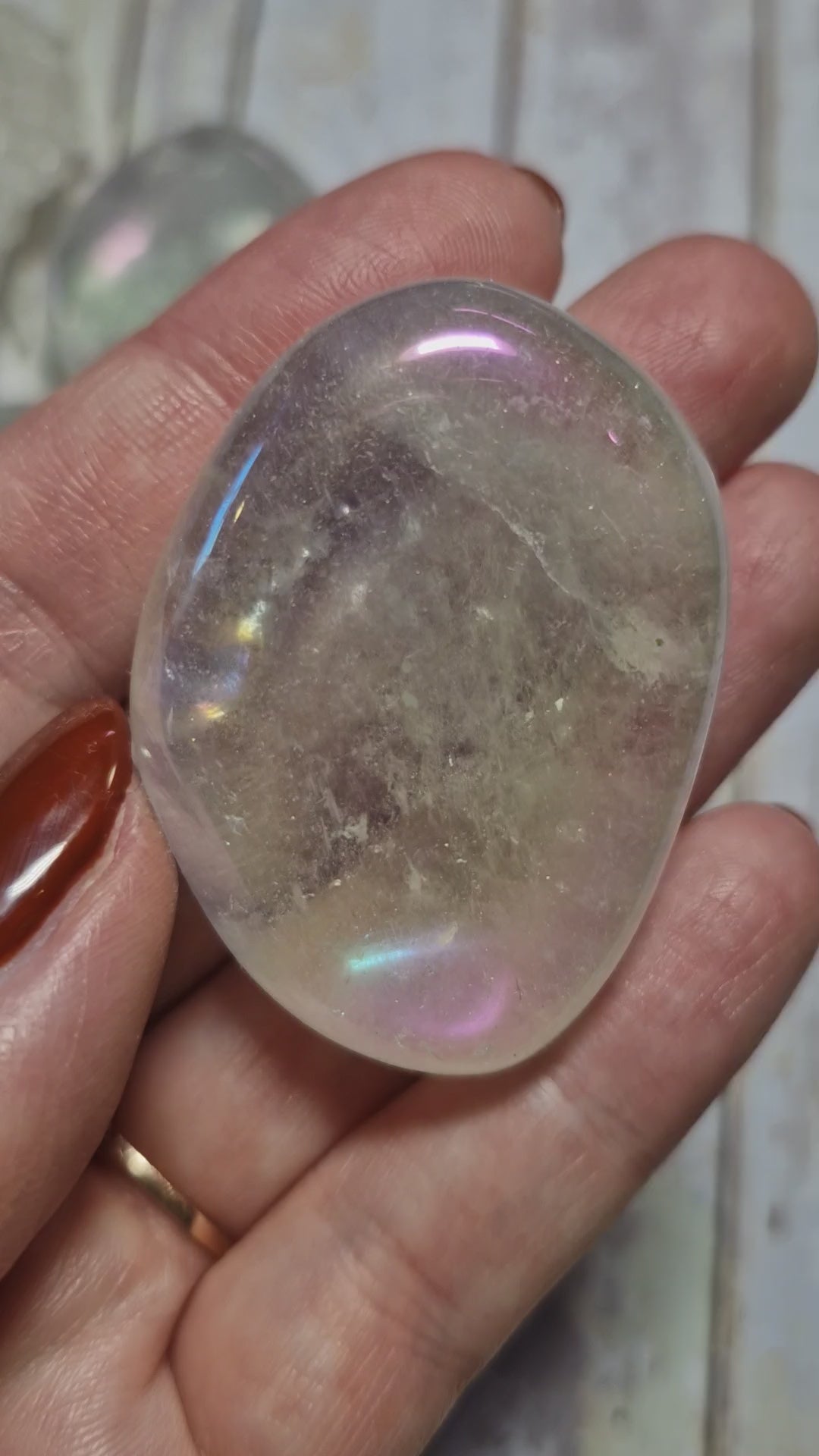 Angel Aura Clear Quartz Tumble Stones