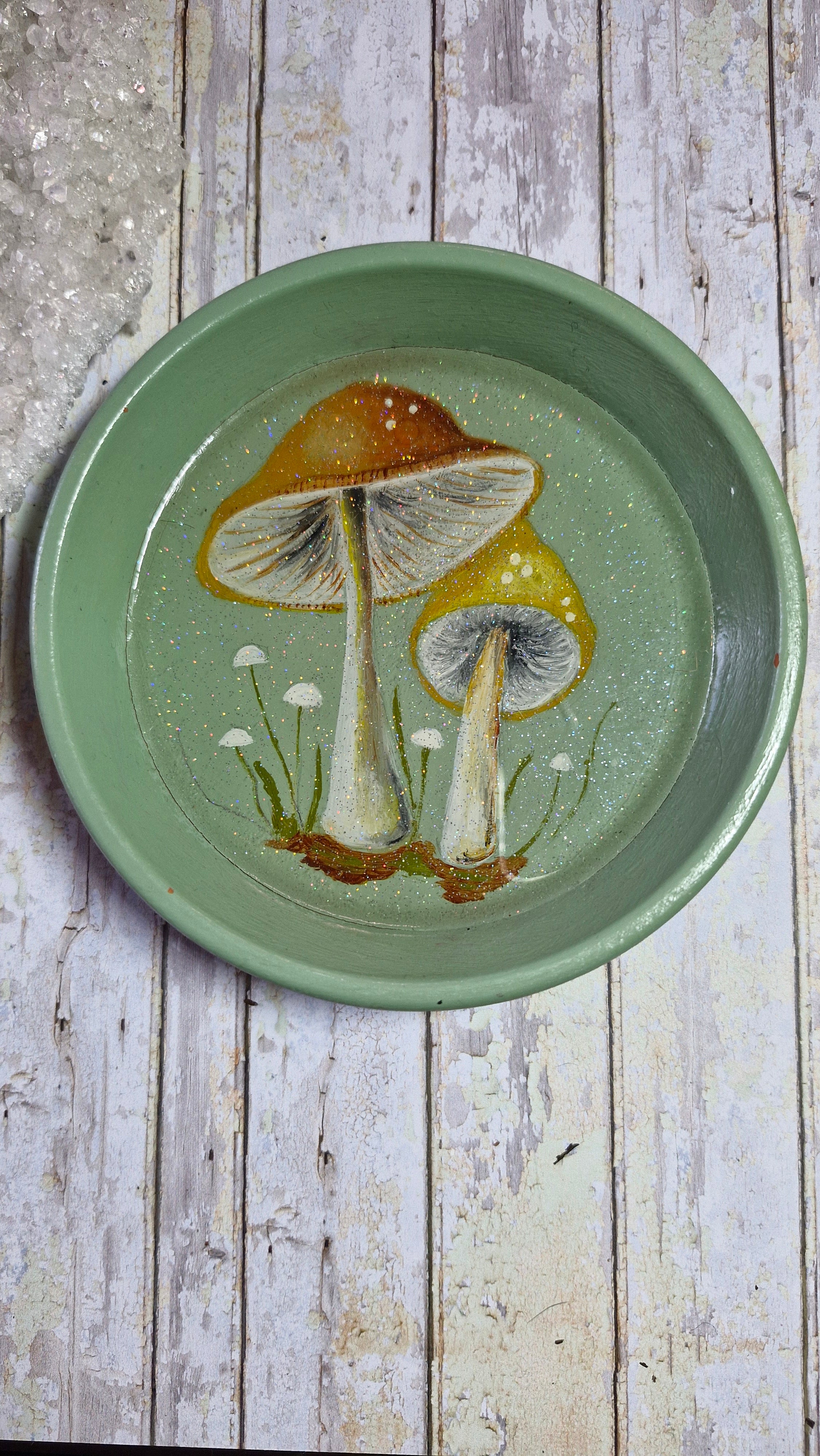 Hand Painted Cottage Core Ceramic Dishes
