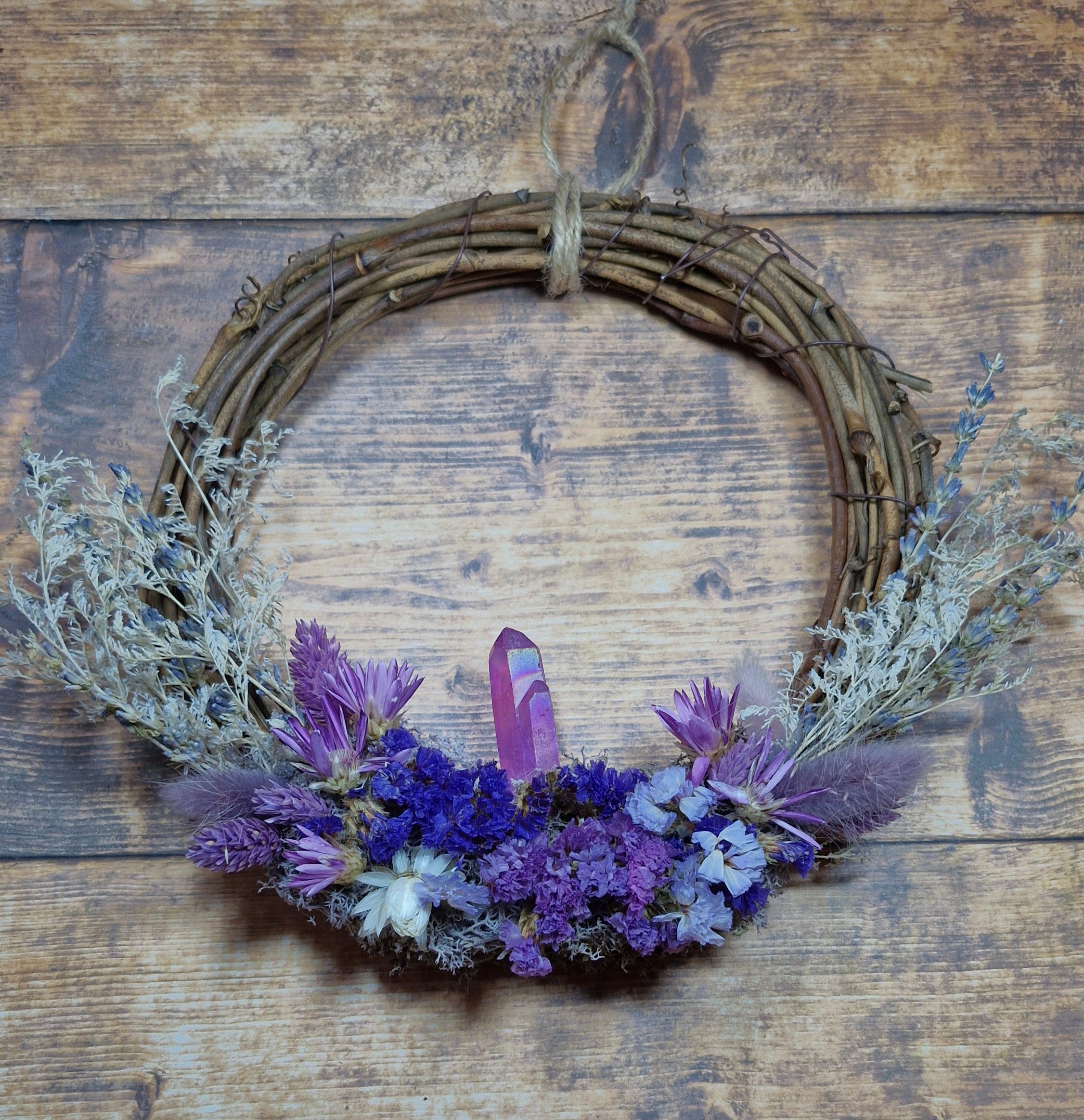 Amethyst Crystal Wreath