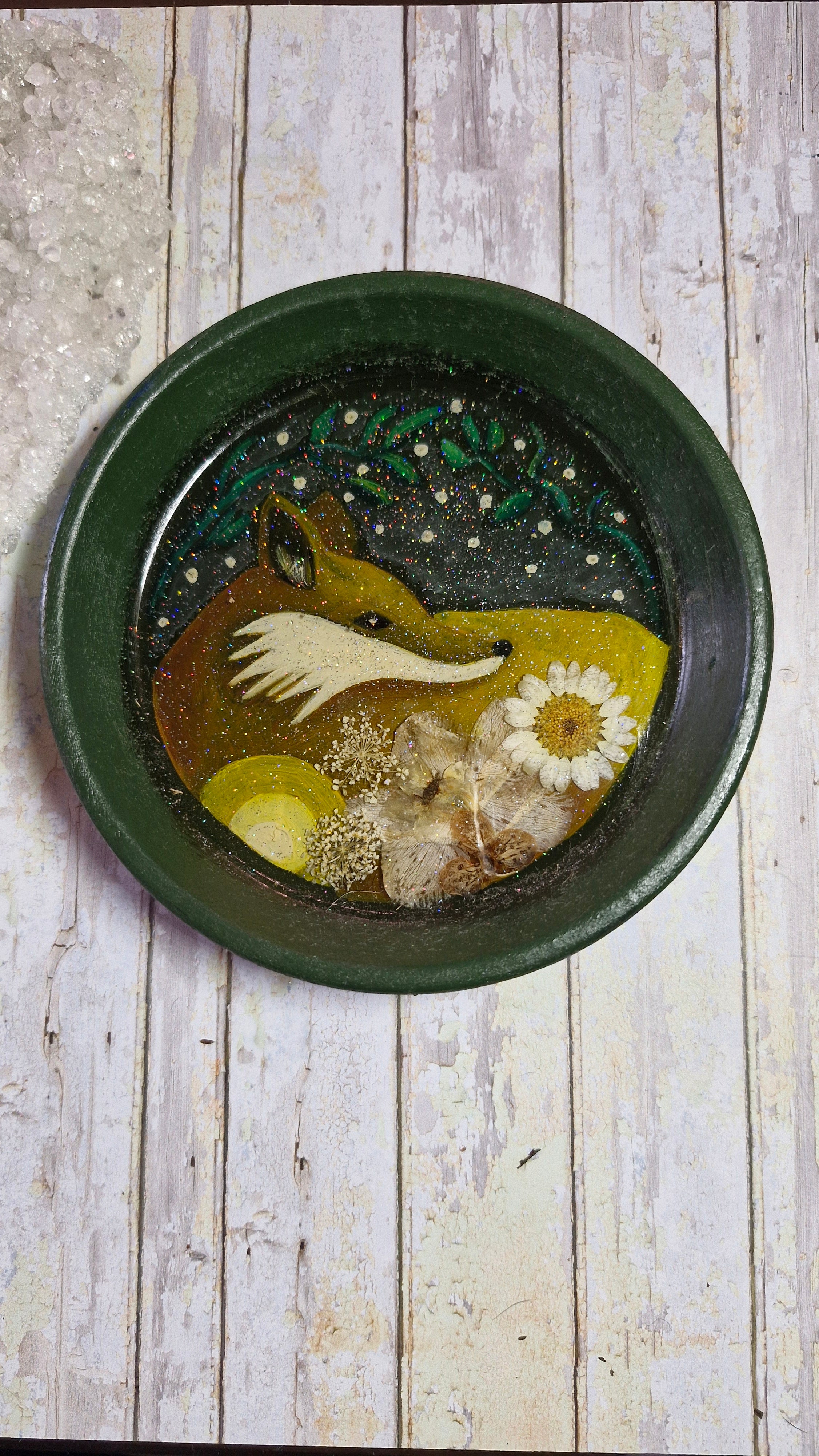 Hand Painted Cottage Core Ceramic Dishes